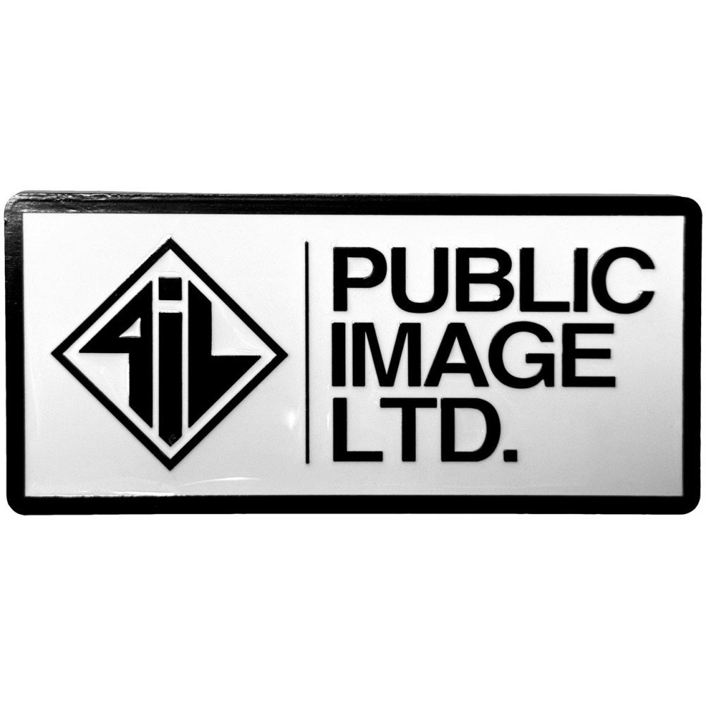 Pil Public Image Ltd - New Logo Stacked Text Fridge magnet - White/Black